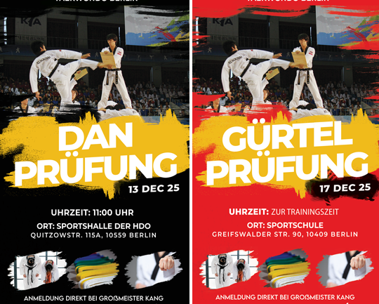 Dan & Gürtelprüfung Dez 2025: